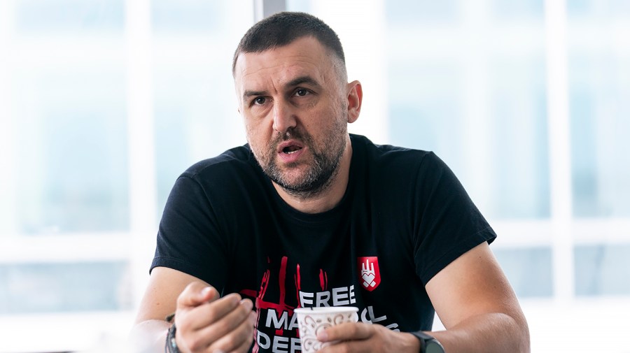 Ukrainian National Guard veteran Dmytro Morozov